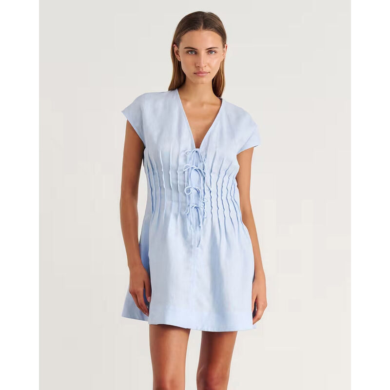 JAG Delphine Pintuck Linen Dress image number 7